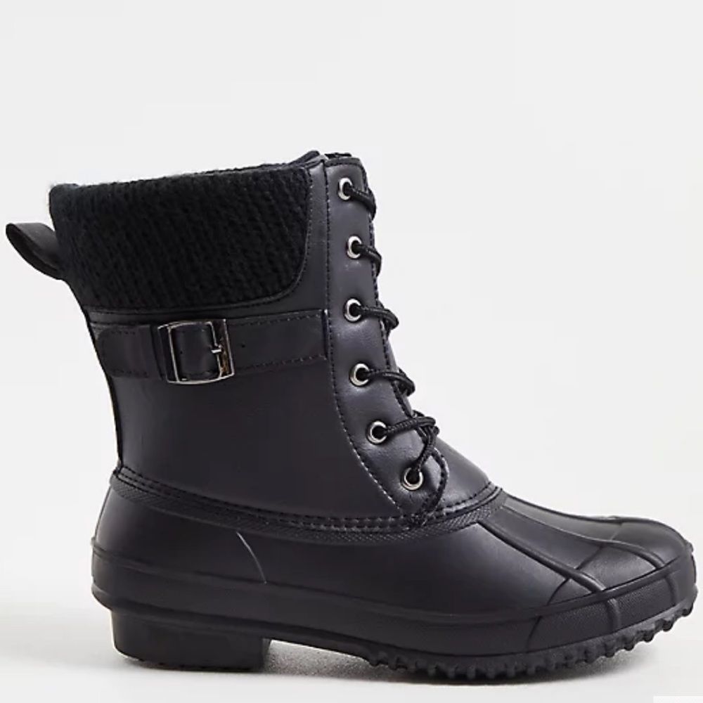 Torrid || Black Duck Boots || 13 WW